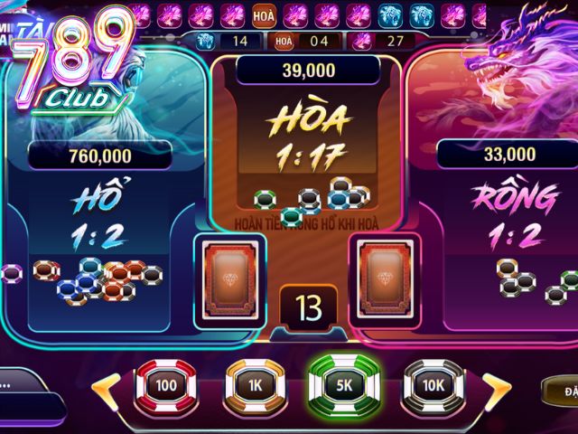 Hướng dẫn chơi Rồng Hổ 789club cơ bản