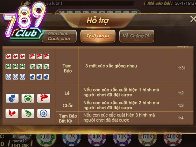 Tỷ lệ thưởng 789club cực chuẩn